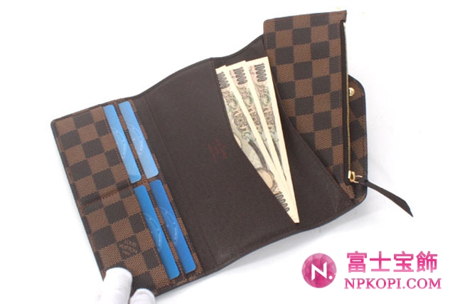 ルイヴィトンスーパーコピーダミエ ポルトフォイユジョゼフィーヌ 長財布 N63018